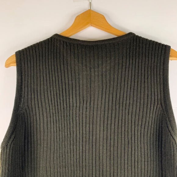 Buttery soft Faux Fur animal print black brown luxurious boho indie sweater vest - Picture 7 of 9